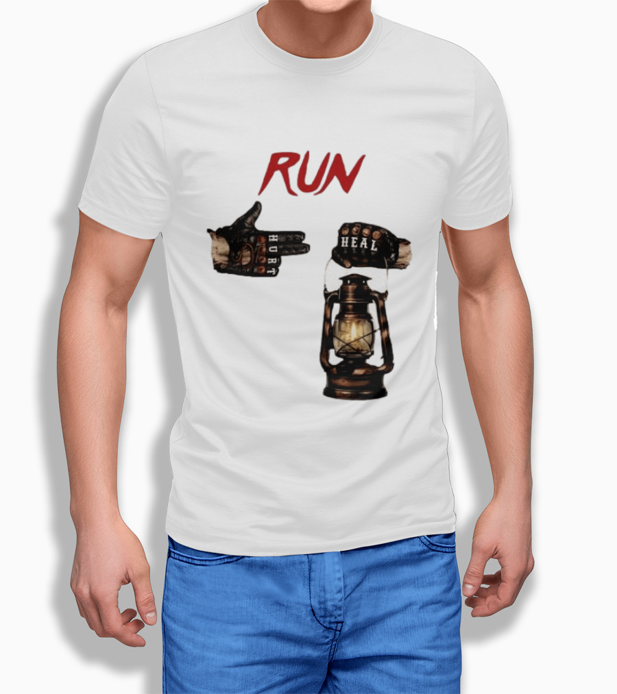 RUN Bray Wyatt Hurt Heal Lantern Mashup T-Shirt