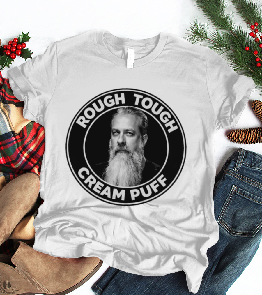 Rough Tough Cream Puff Bearded Man Circular T-Shirt