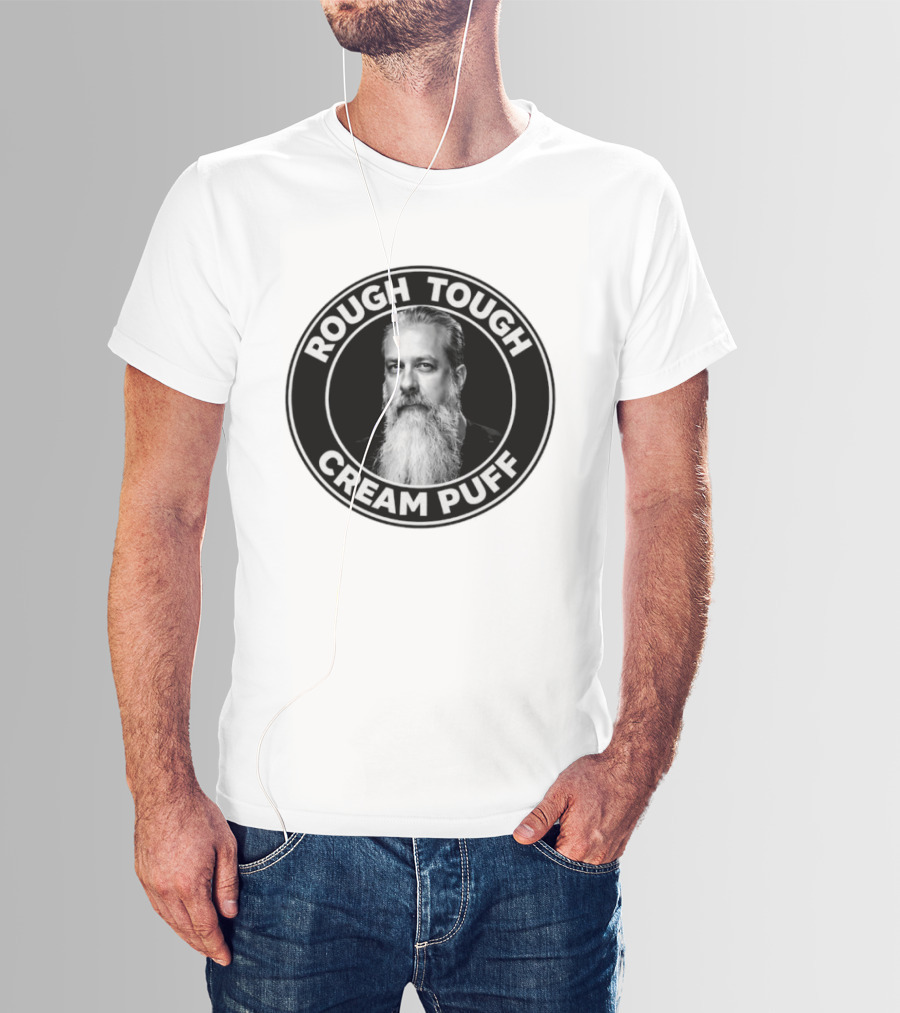 Rough Tough Cream Puff Bearded Man Circular T-Shirt