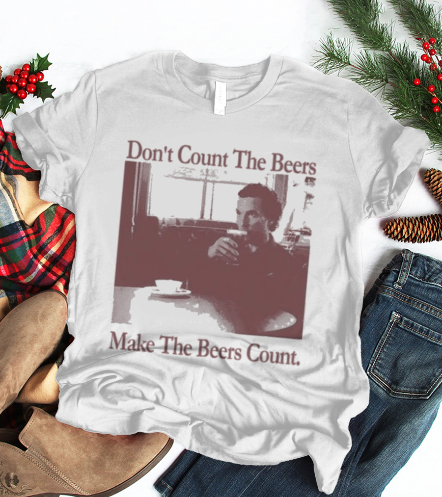 Don't Count The Beers Make The Beers Count Vintage Style Gentlemen T-Shirt