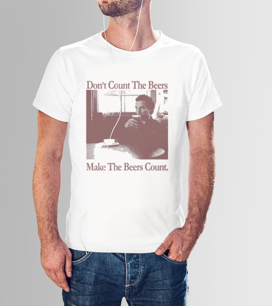 Don't Count The Beers Make The Beers Count Vintage Style Gentlemen T-Shirt