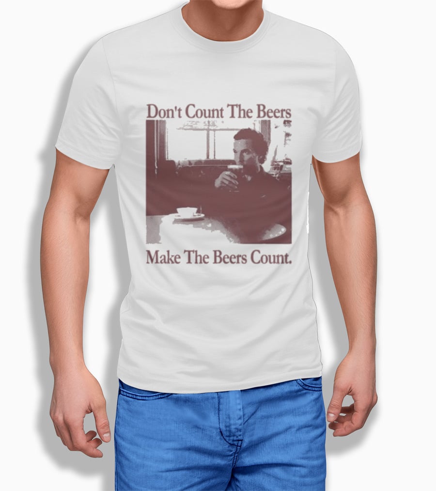 Don't Count The Beers Make The Beers Count Vintage Style Gentlemen T-Shirt