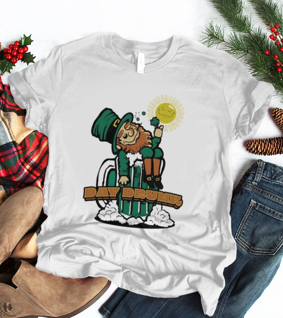 Day Drunk Leprechaun St. Patrick's Day Funny Irish Celebration T-Shirt
