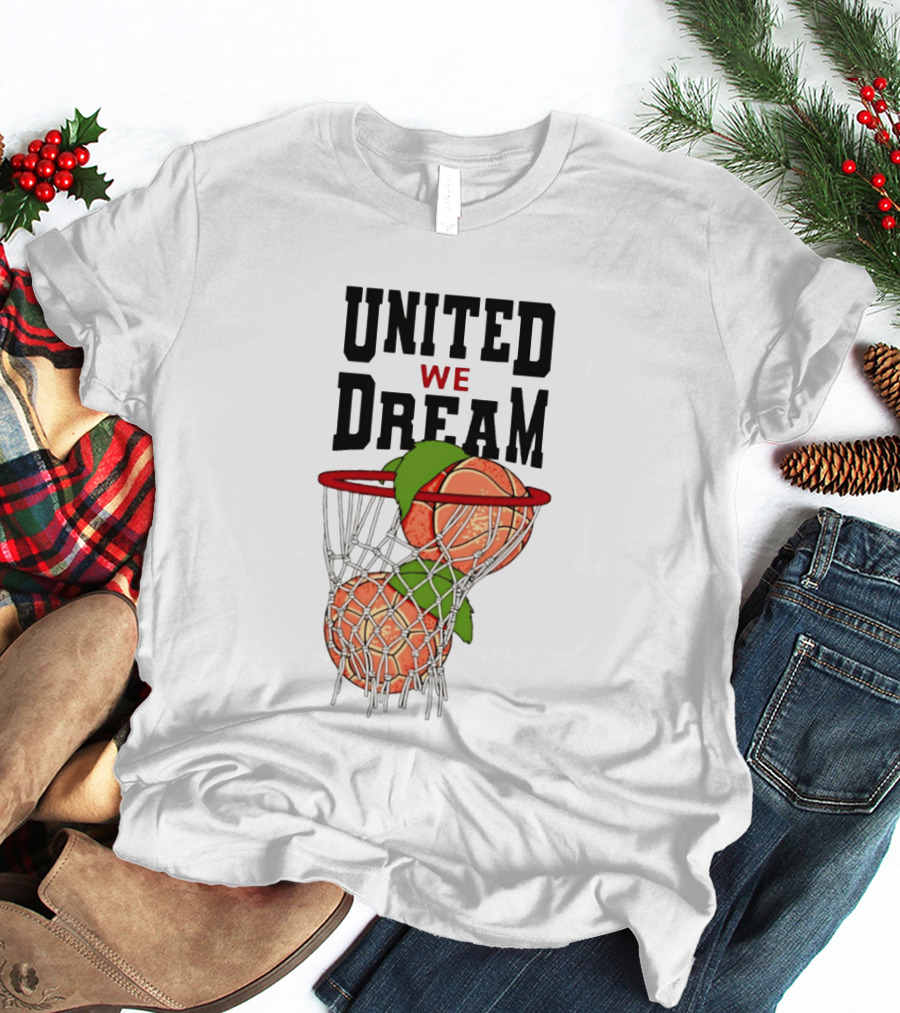 United We Dream Basketball Peach In Net 2026 T-Shirt