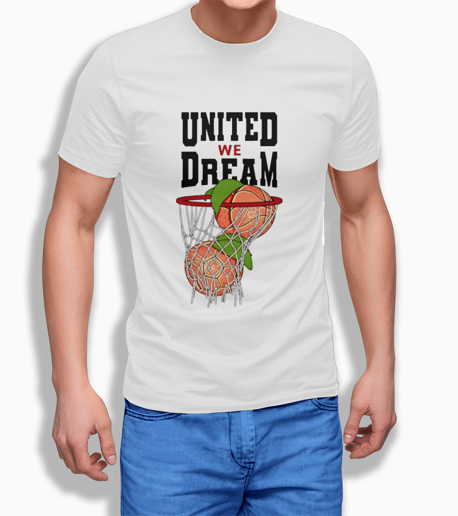 United We Dream Basketball Peach In Net 2026 T-Shirt
