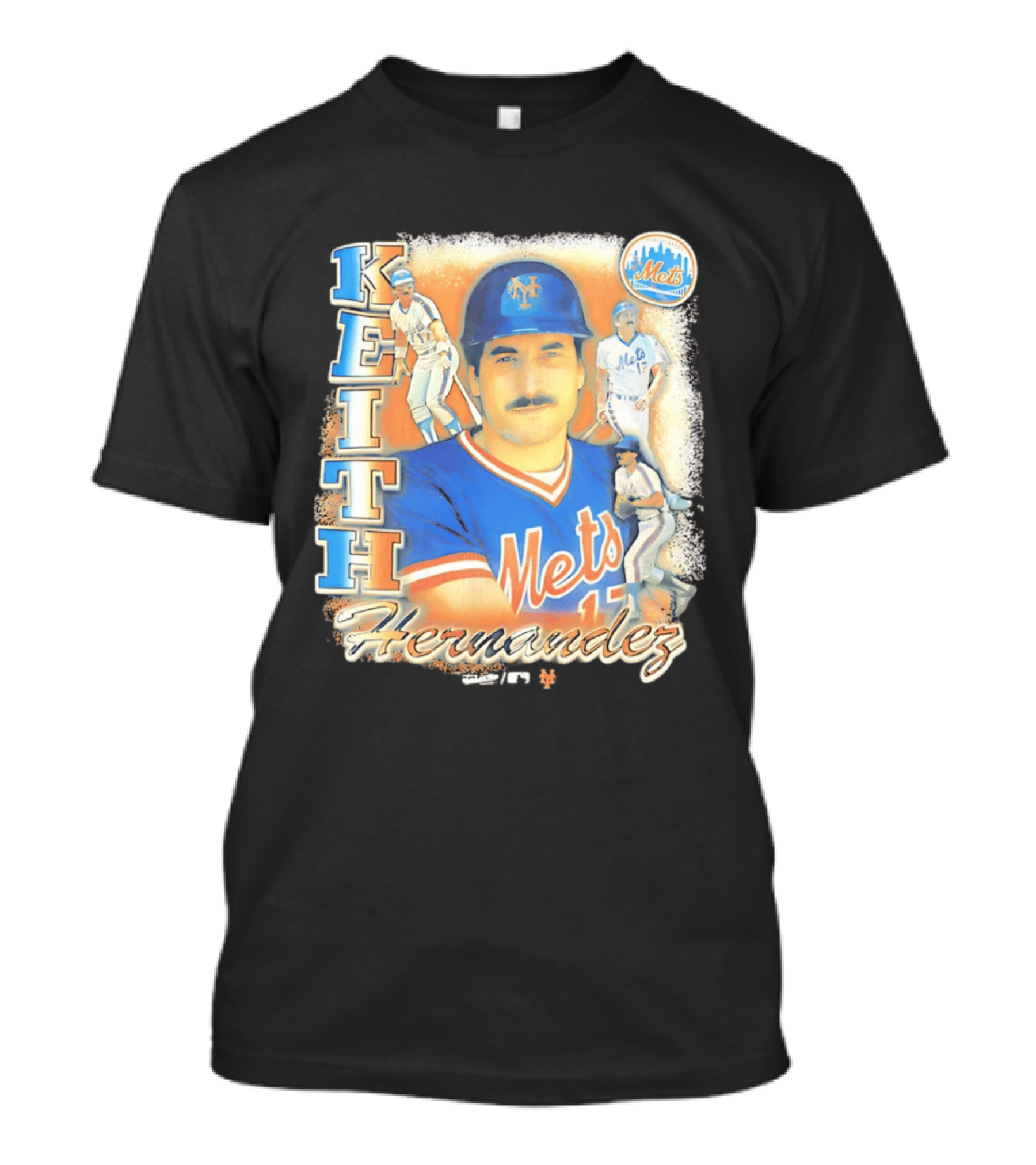 New York Mets Keith Hernandez 1986 Legendary Player Collage T-Shirt