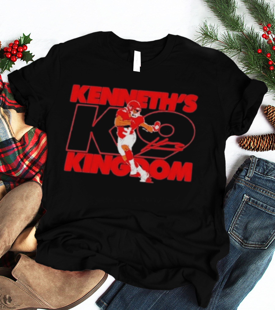 Kenneth's K9 Kingdom Kansas City Chiefs Football Player T-Shirt