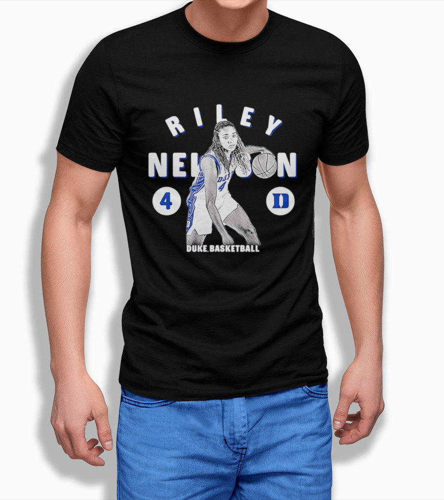 Riley Nelson 4 Duke Basketball Blue Devils NCAA 2026 T-Shirt