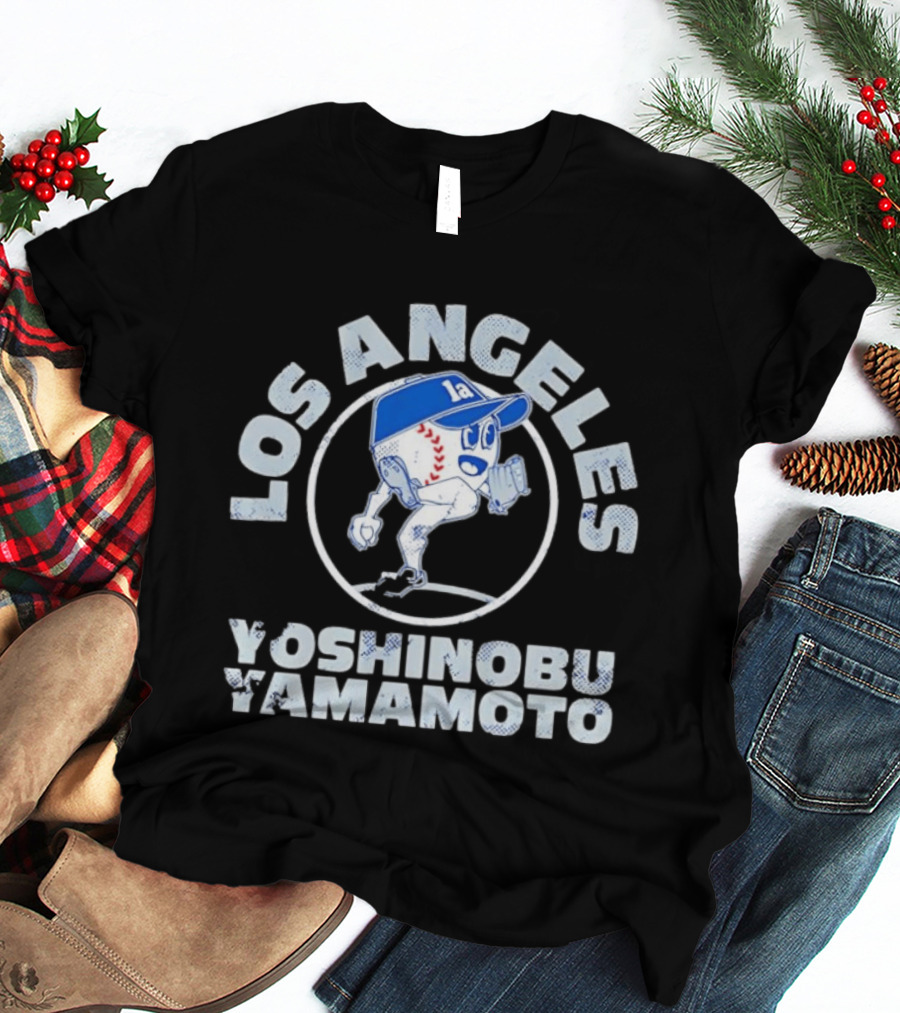 Los Angeles Dodgers Yoshinobu Yamamoto MLB Baseball Buddies T-Shirt