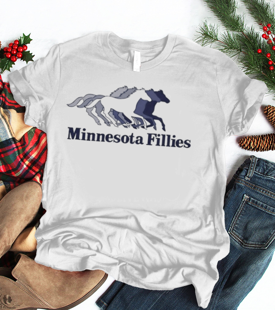 Minnesota Fillies WPBL Basketball Team Emblem Horses T-Shirt