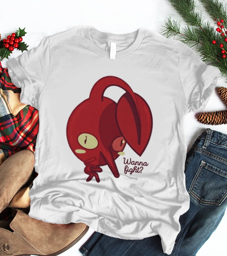 Red Pikmin Wanna Fight Video Game T-Shirt