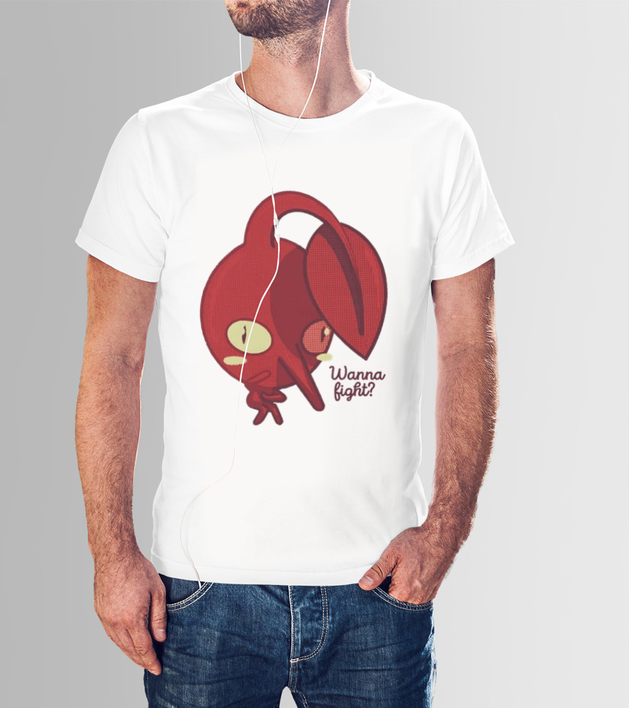Red Pikmin Wanna Fight Video Game T-Shirt