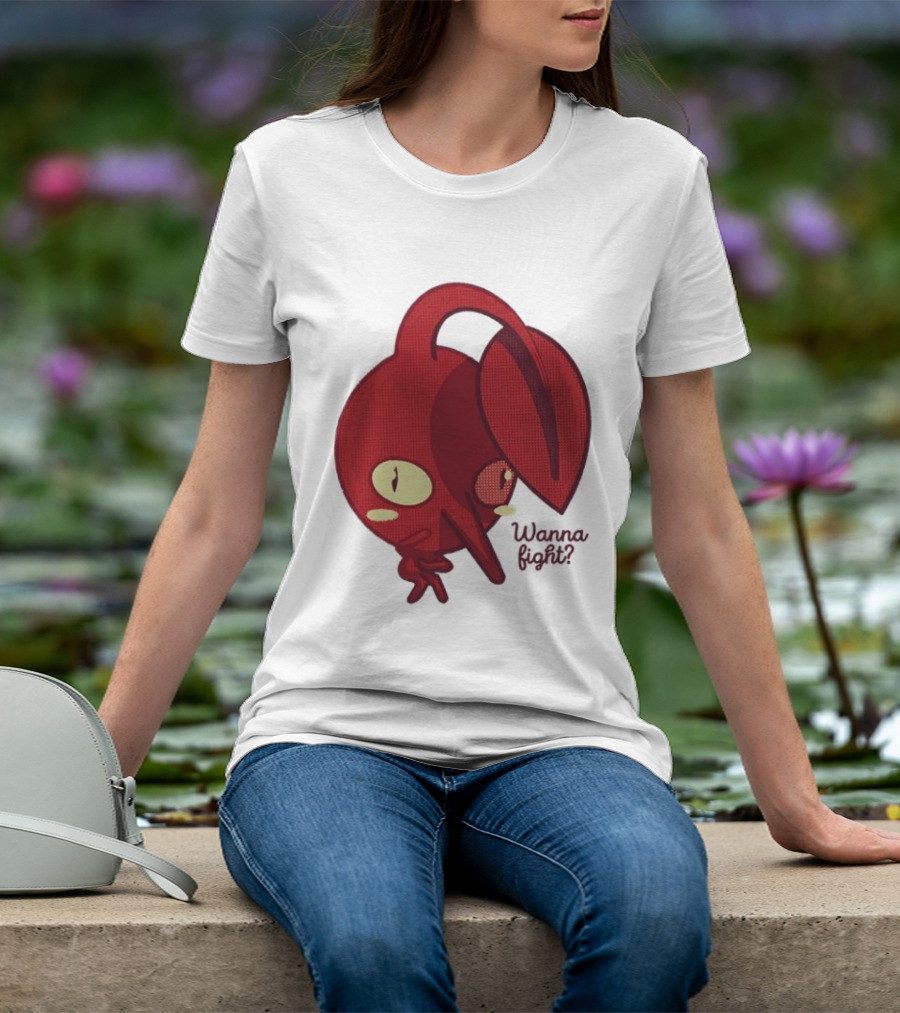Red Pikmin Wanna Fight Video Game T-Shirt