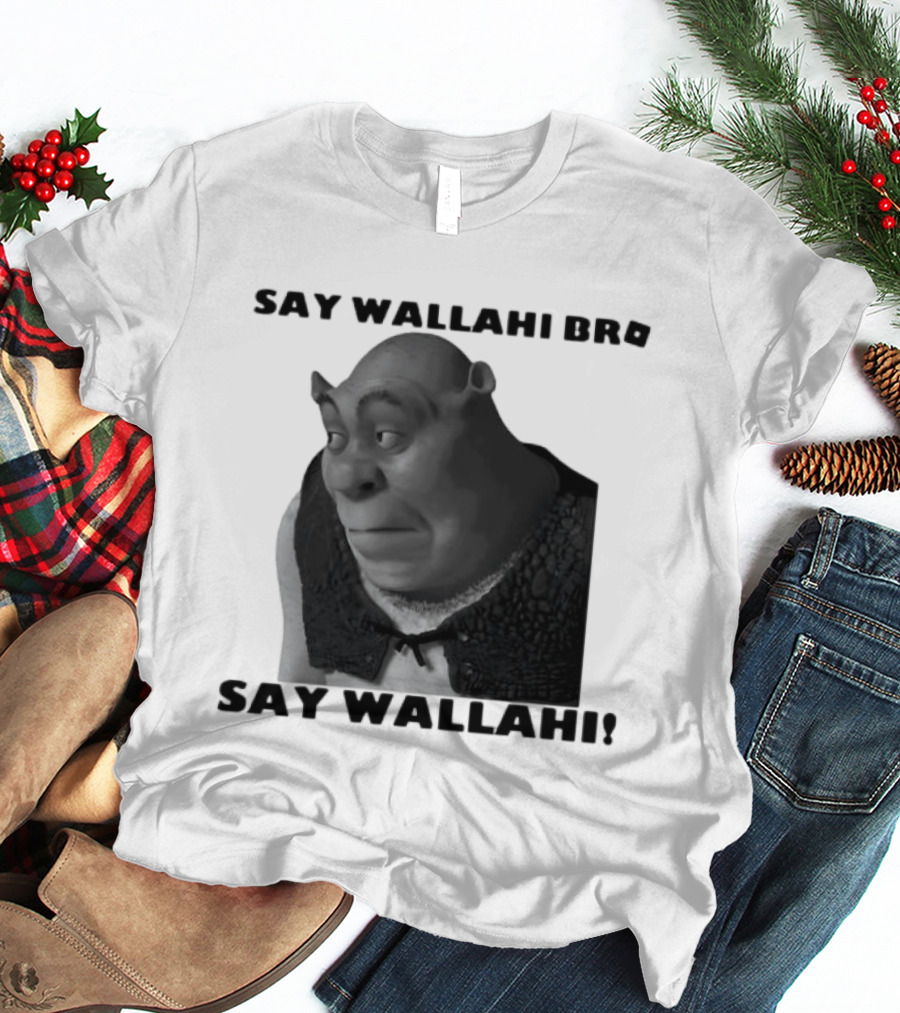 Shrek Say Wallahi Bro Meme Face Roblox T-Shirt