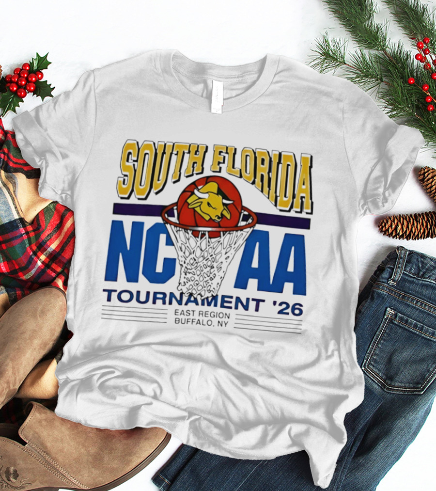 South Florida NCAA Tournament '26 East Region Buffalo NY Basketball T-Shirt