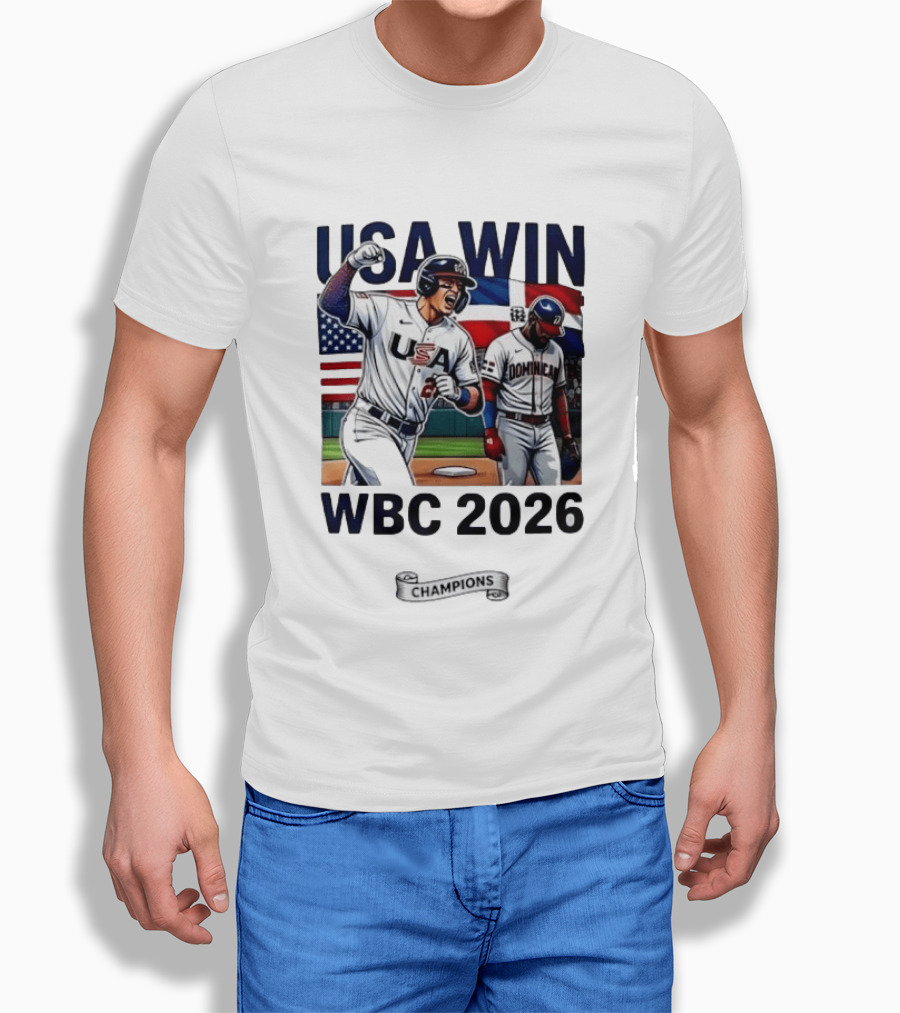 USA Win Over Dominican WBC 2026 Champions T-Shirt