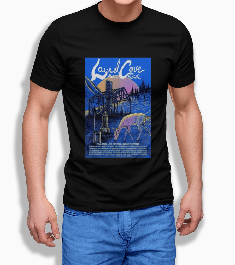 Laurel Cove Music Festival 2026 Evan Honer The Creekers Kashus Culpepper T-Shirt