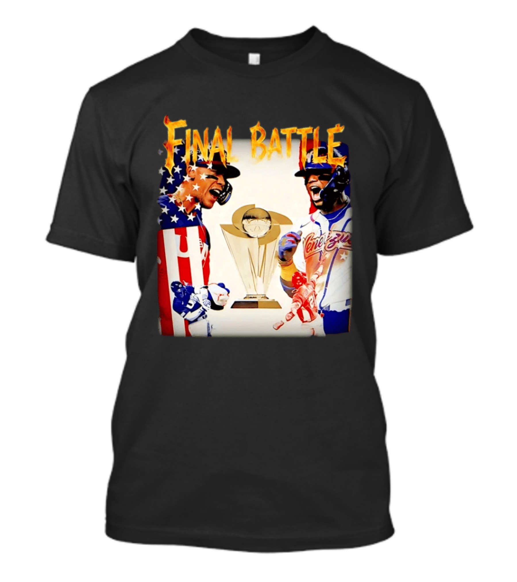 Final Battle USA Venezuela World Baseball Classic 2026 Championship Showdown T-Shirt