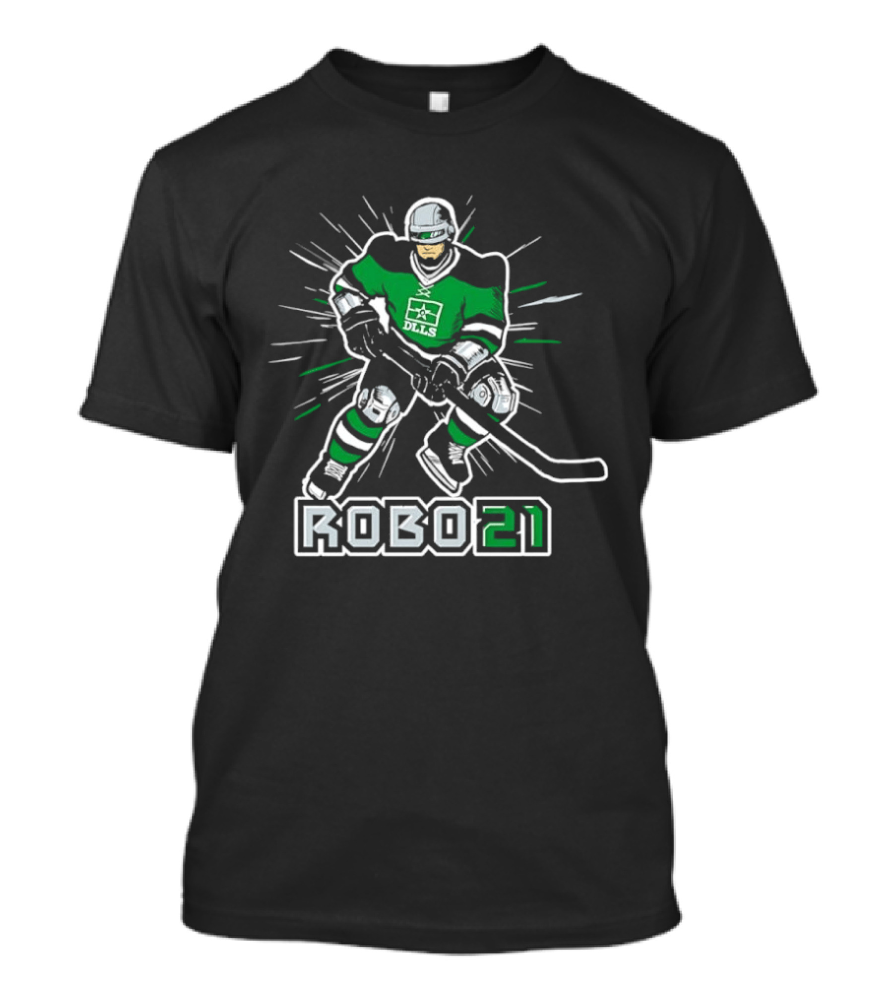 Robo 21 Dallas Stars DLLS Hockey Player T-Shirt
