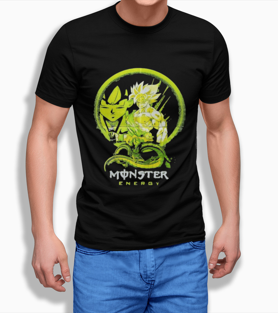 Songoku Dragon Ball Monster Energy Shenron Fusion T-Shirt