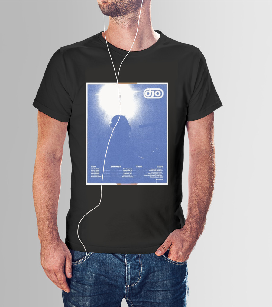Djo Summer Tour 2026 Pittsburgh New York New Haven Louisville Milwaukee San Francisco T-Shirt