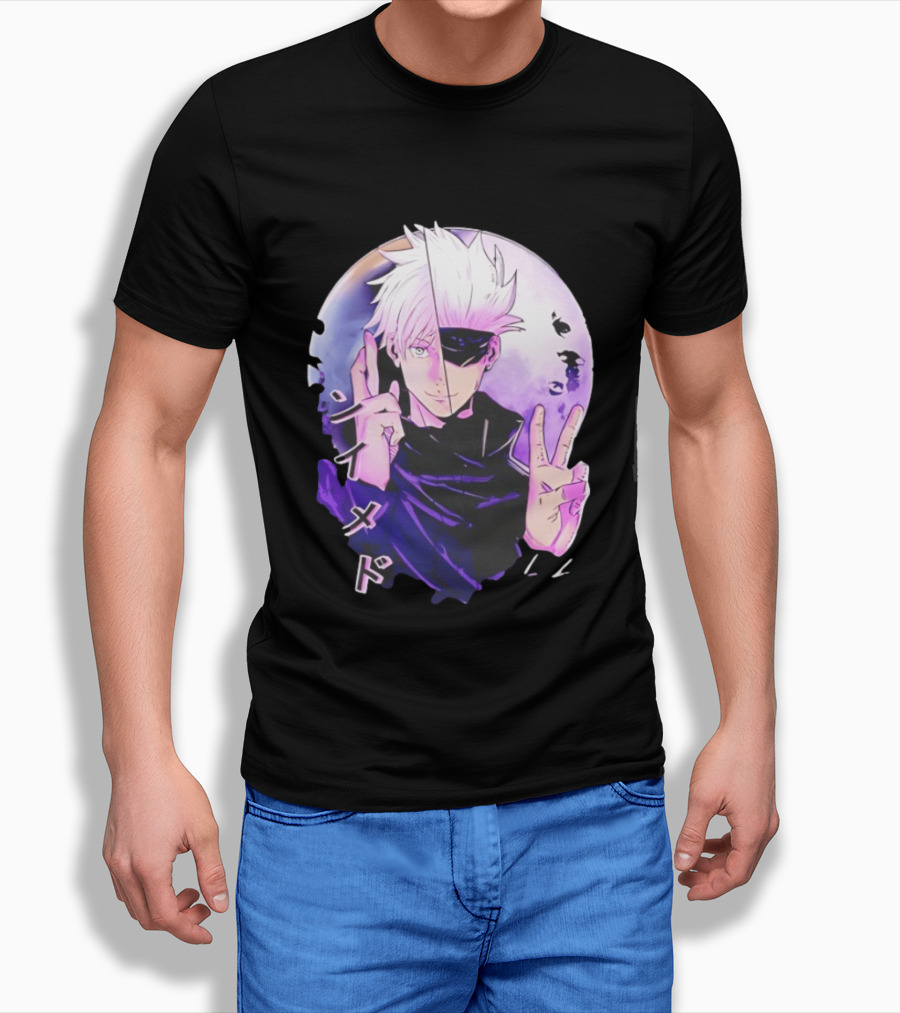Gojo Satoru Jujutsu Kaisen Mystical Warrior Moon Anime Aesthetic T-Shirt