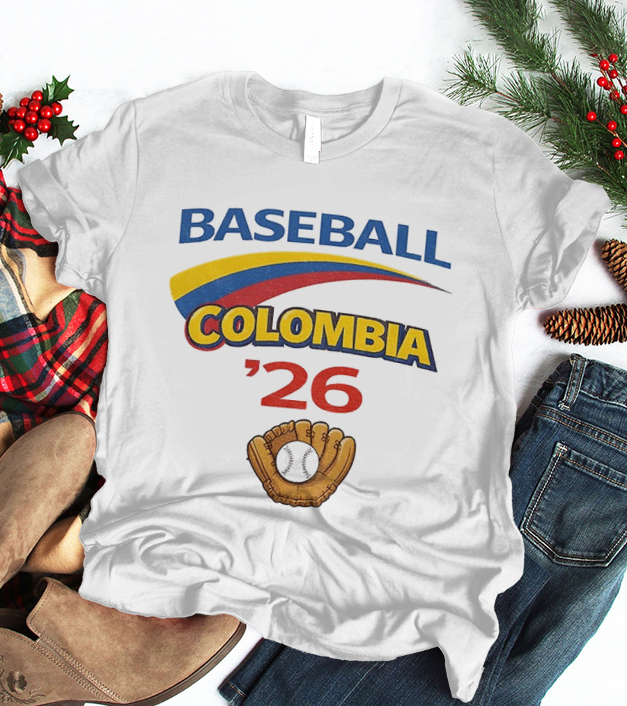 Colombia Baseball Classic 2026 '26 Glove And Ball T-Shirt
