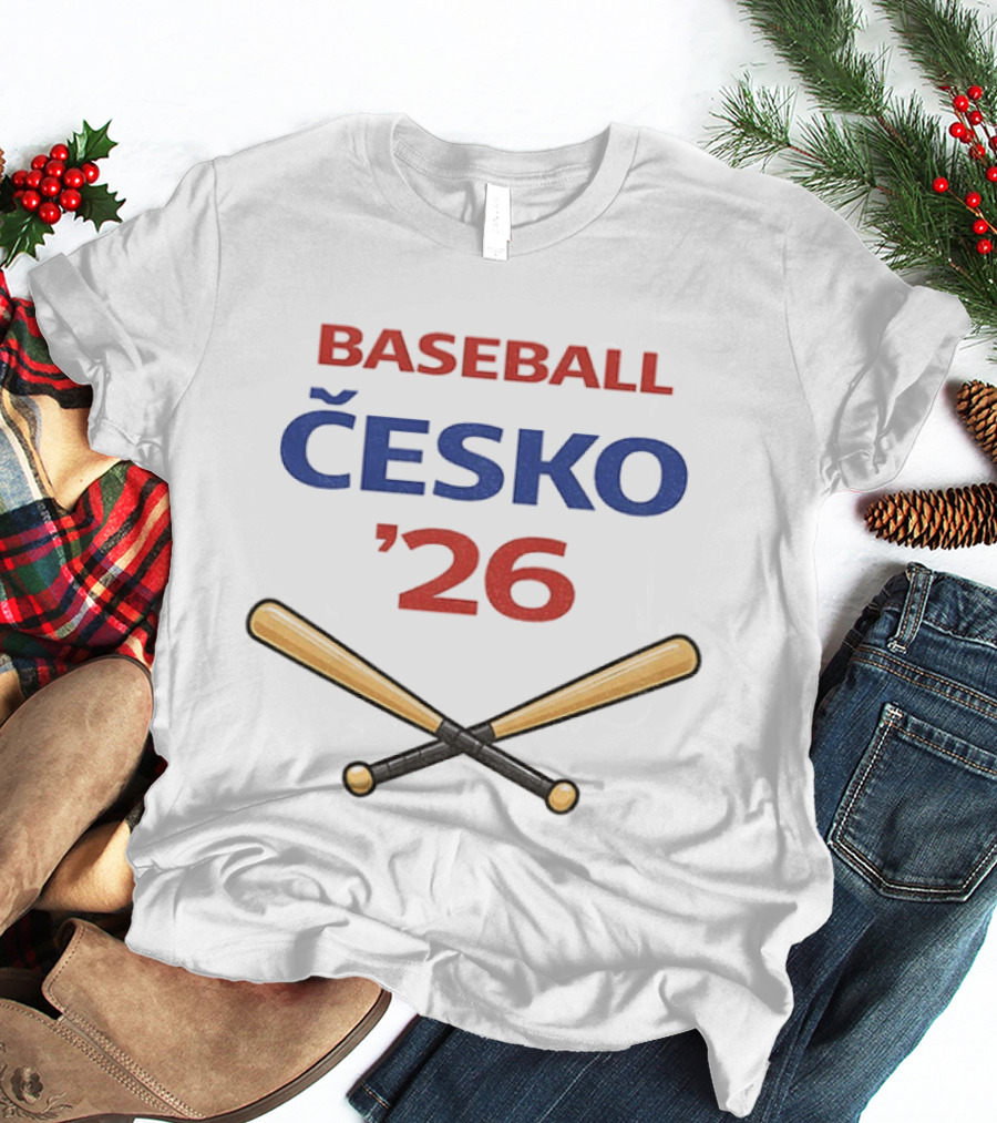Baseball Česko 2026 World Classic Bats T-Shirt
