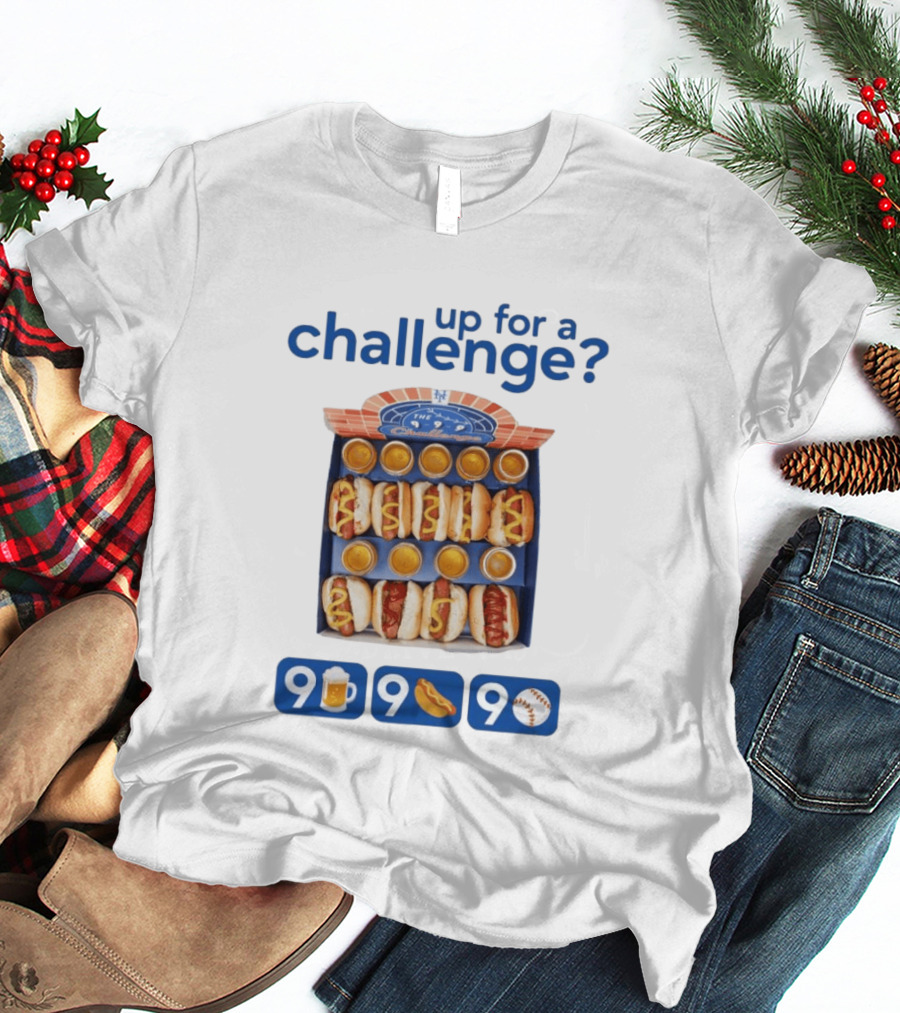 Mets Up For A Challenge 9 Beers 9 Dogs 9 Innings T-Shirt