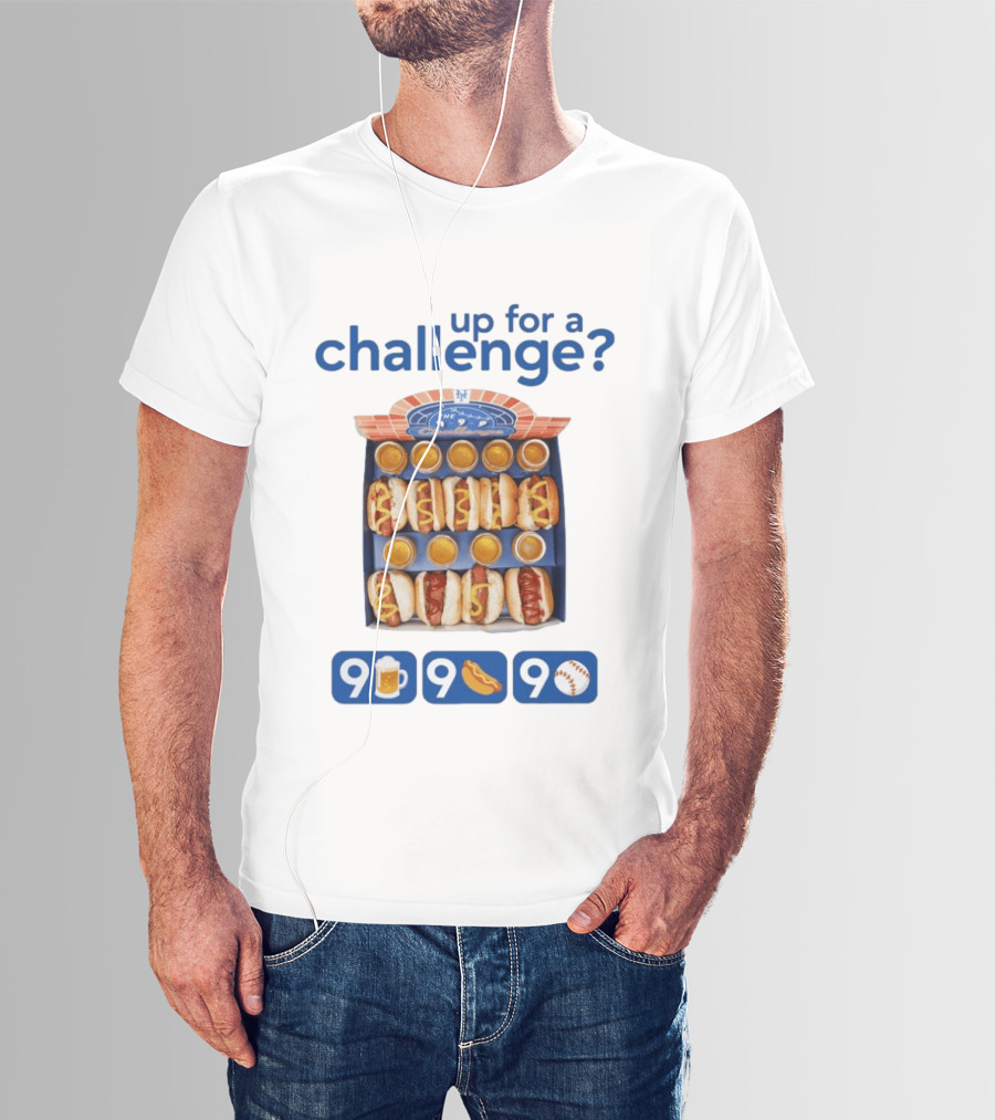 Mets Up For A Challenge 9 Beers 9 Dogs 9 Innings T-Shirt
