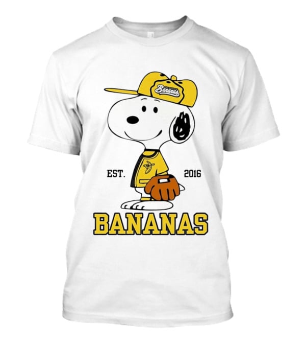 Snoopy Bananas Outfit EST 2016 Baseball T-Shirt