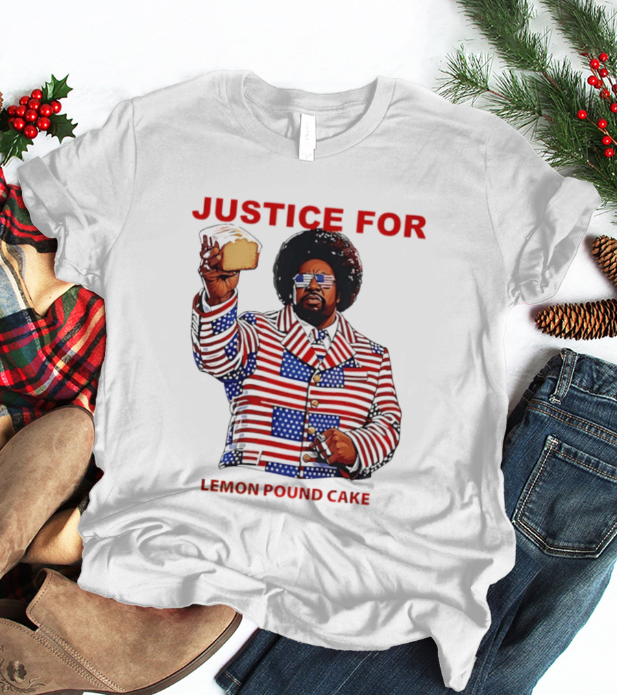 Justice For Lemon Pound Cake Afroman Stars And Stripes Suit T-Shirt