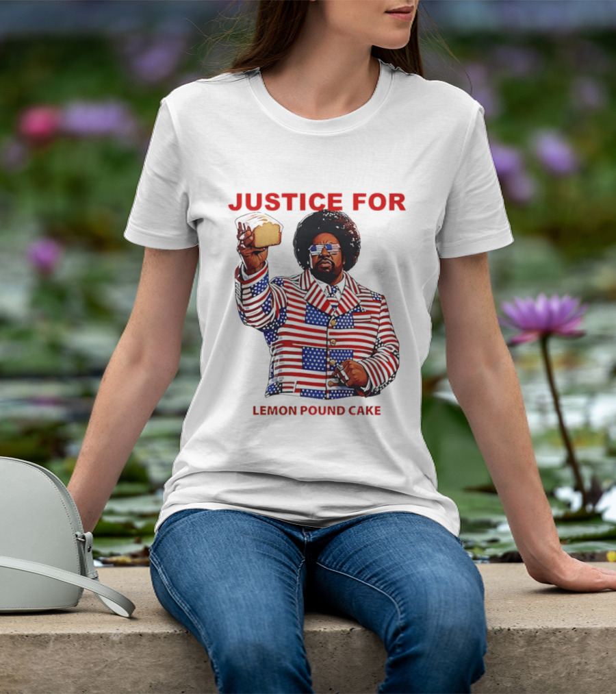 Justice For Lemon Pound Cake Afroman Stars And Stripes Suit T-Shirt