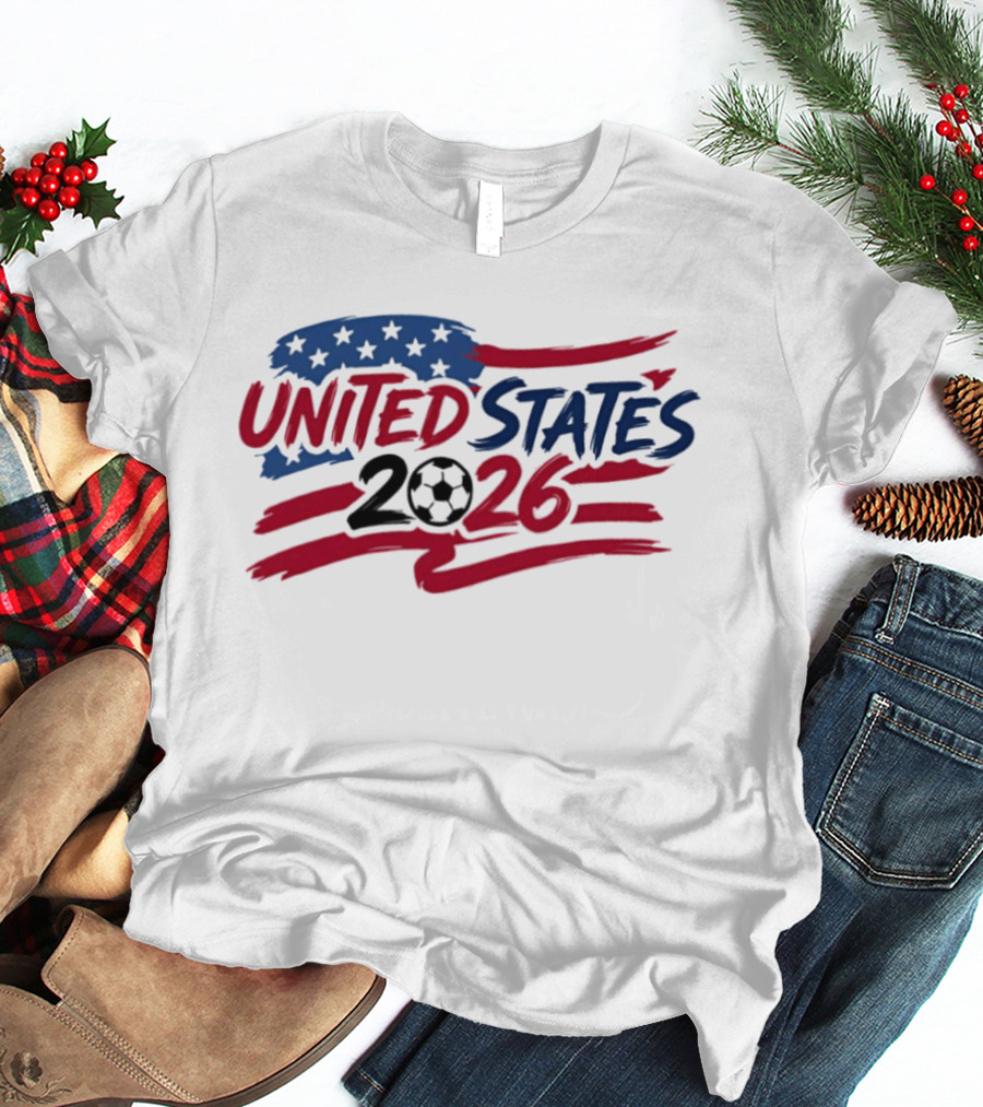 United States 2026 Soccer World Cup Stars And Stripes T-Shirt