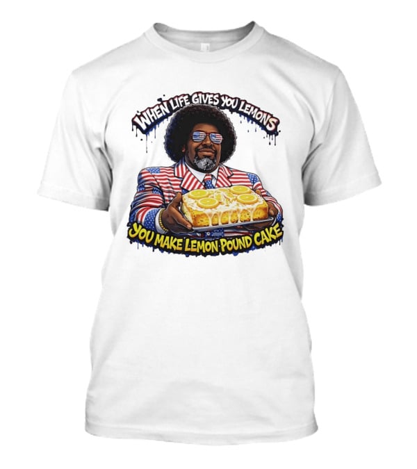 When Life Gives You Lemons You Make Lemon Pound Cake Patriotic Suit And Sunglasses T-Shirt