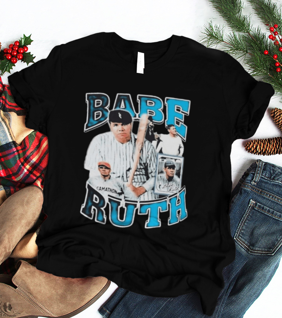 Babe Ruth New York Yankees Iconic Baseball Legend T-Shirt