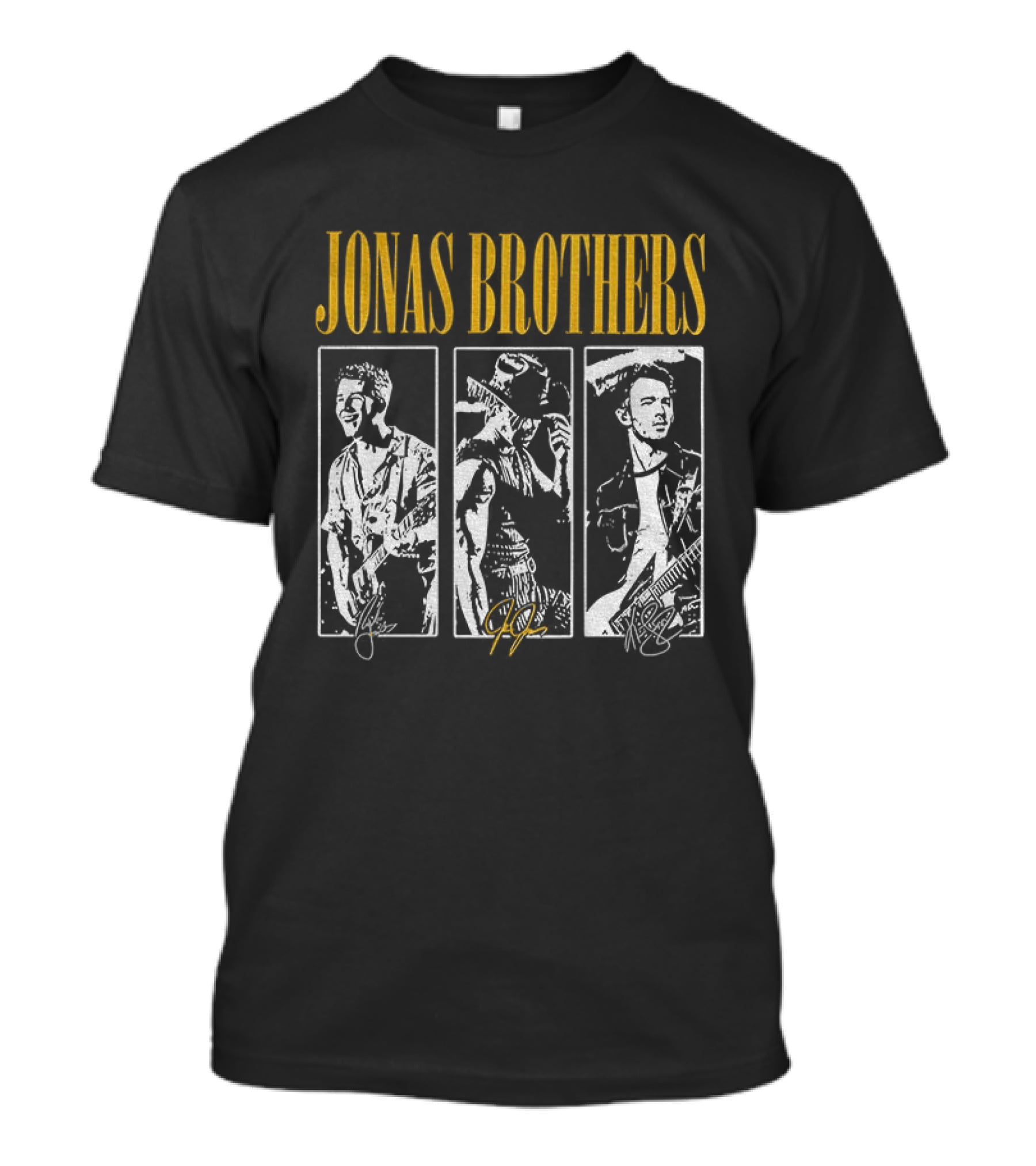 Jonas Brothers 20th Anniversary Tour 2025 Signed Boyband Trio T-Shirt