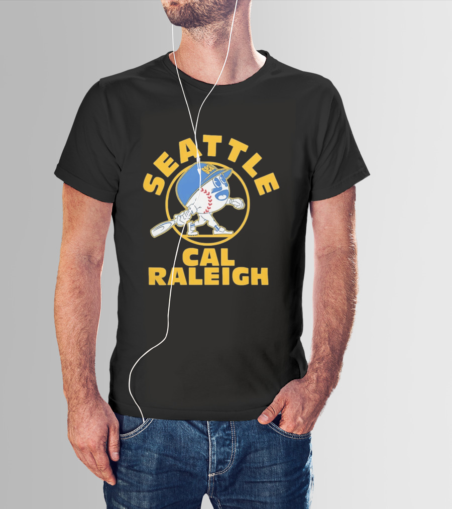 Seattle Mariners Cal Raleigh Baseball T-Shirt