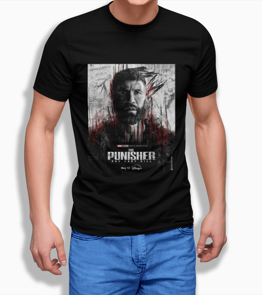 The Punisher One Last Kill Marvel Television Frank Castle May 12 Disney Plus T-Shirt