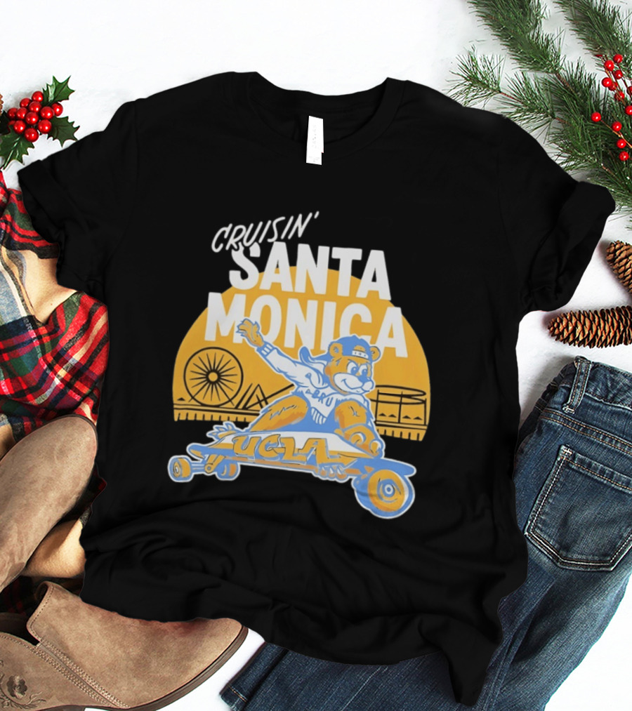 Cruisin' Santa Monica UCLA Bruins Skateboarding Bear T-Shirt