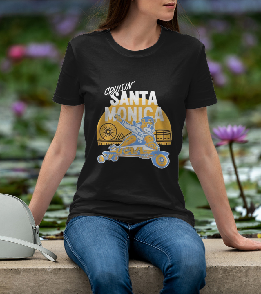 Cruisin' Santa Monica UCLA Bruins Skateboarding Bear T-Shirt