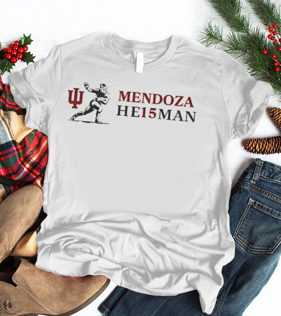 Mendoza He15man Indiana Hoosiers Football T-Shirt