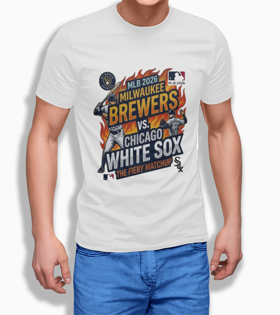 MLB 2026 Milwaukee Brewers Vs Chicago White Sox The Fiery Matchup T-Shirt