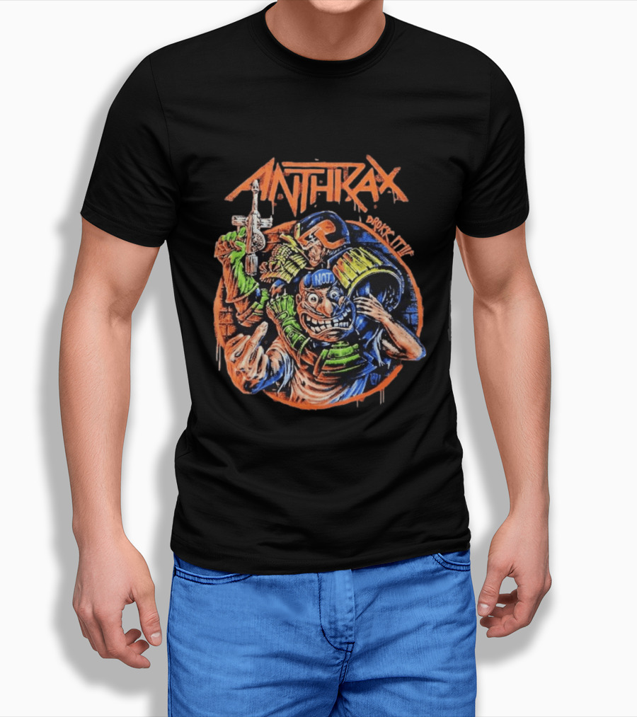 Anthrax Australia 2026 Tour The Not Man Robocop Drokk It T-Shirt