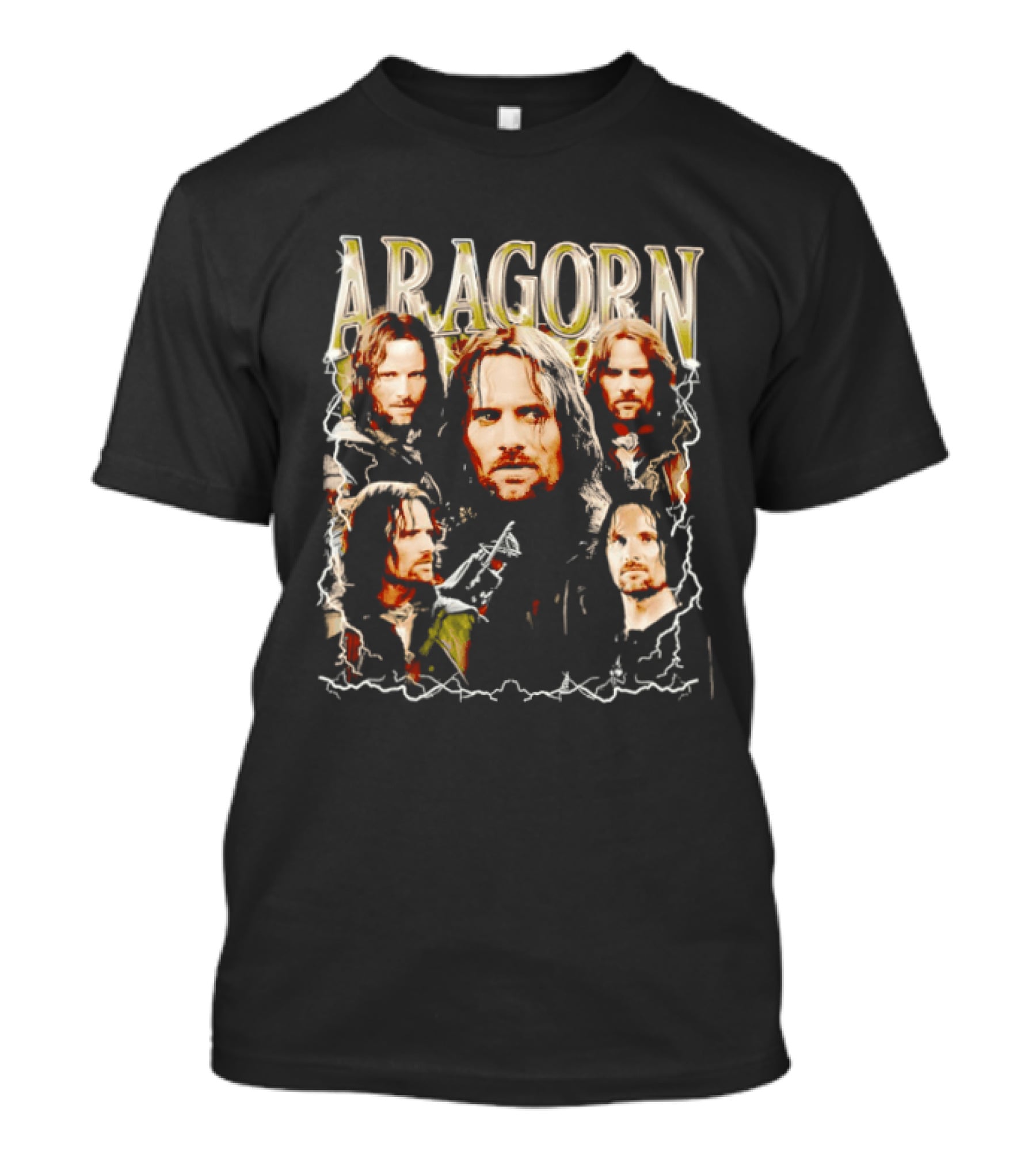 Aragorn Character Collage Lord Of The Rings T-Shirt