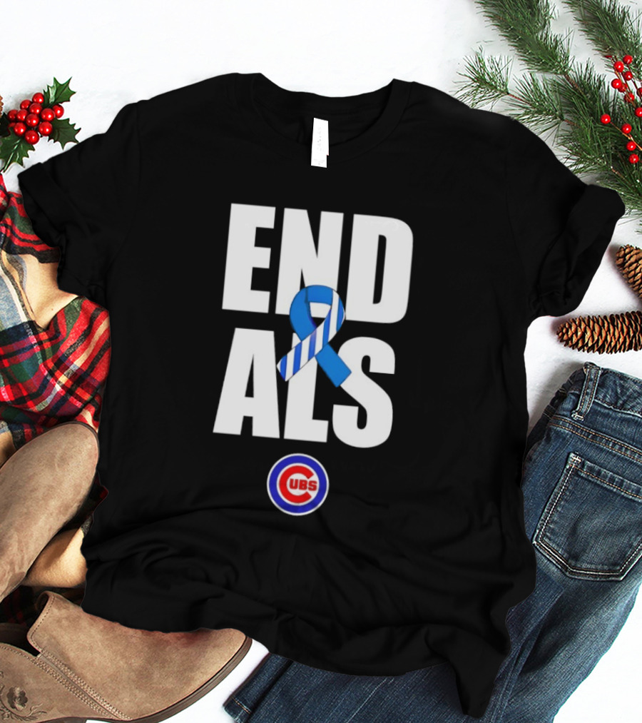 Chicago Cubs End ALS Awareness Support 2026 T-Shirt