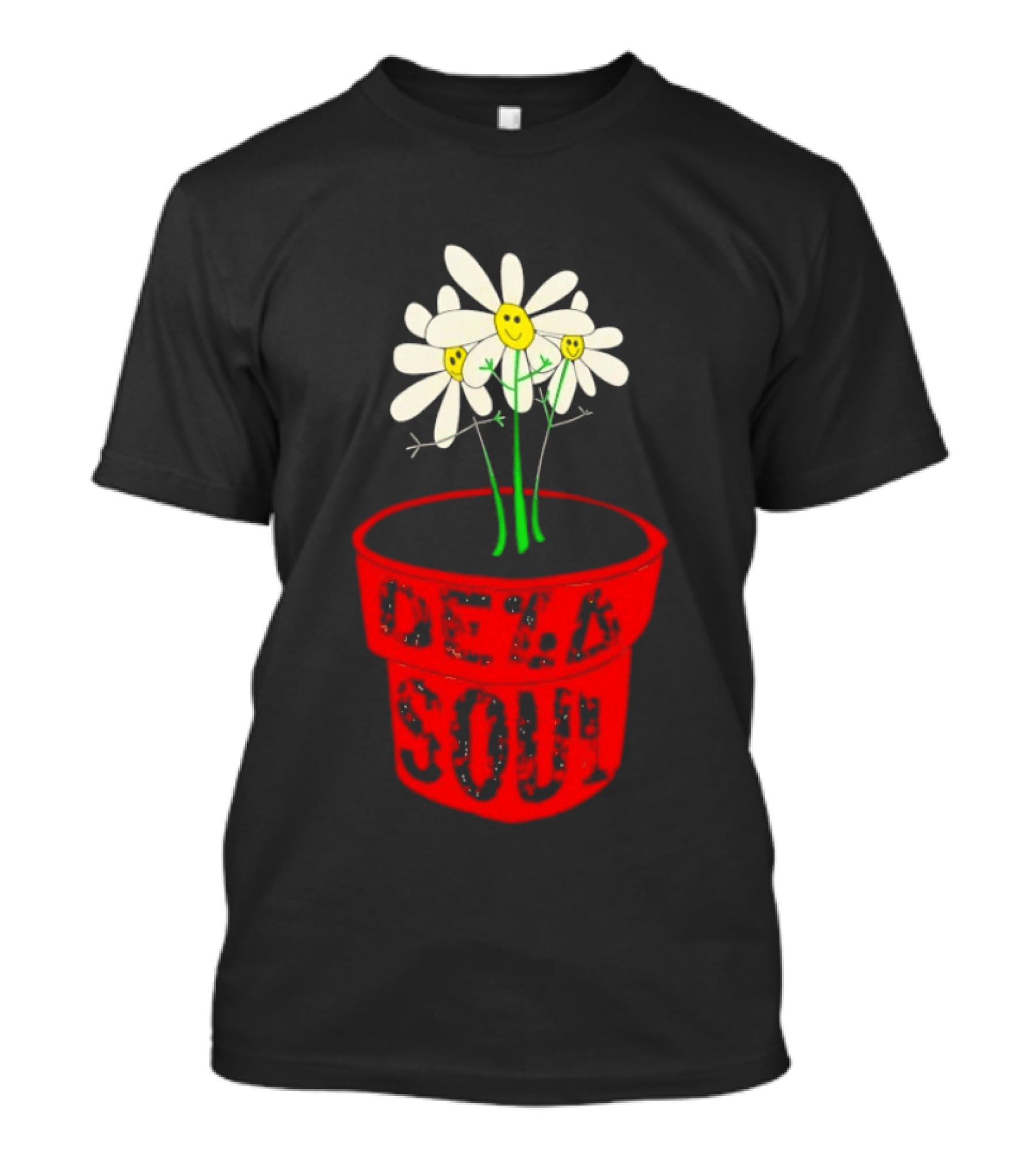 De La Soul Is Dead Flower Pot With White Daisies T-Shirt