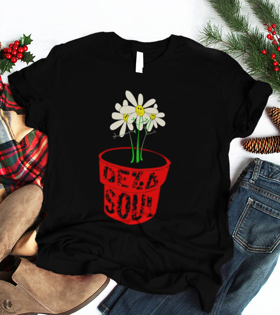 De La Soul Is Dead Flower Pot With White Daisies T-Shirt