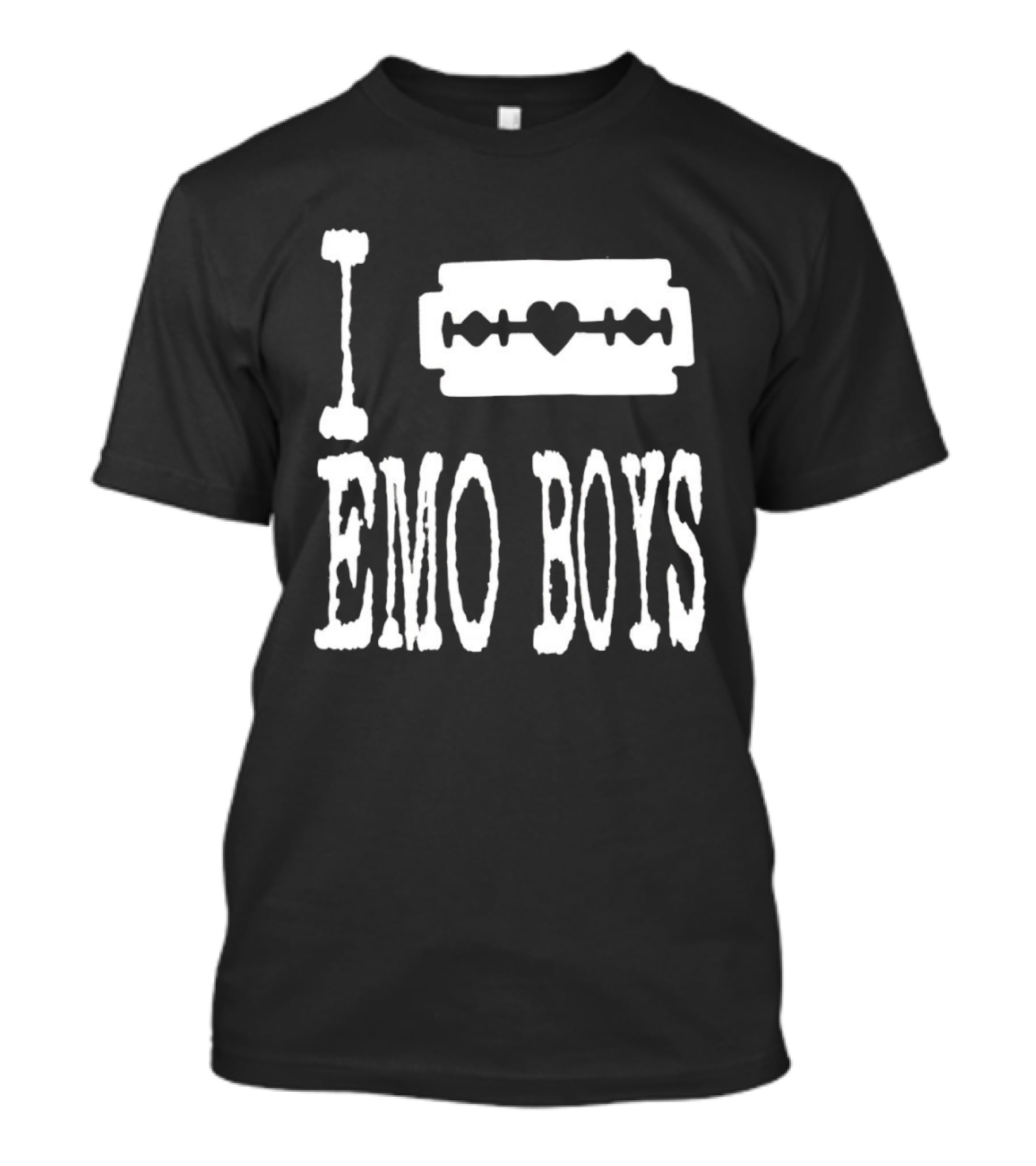 I Heart Emo Boys Razor Blade Icon Emo Subculture T-Shirt