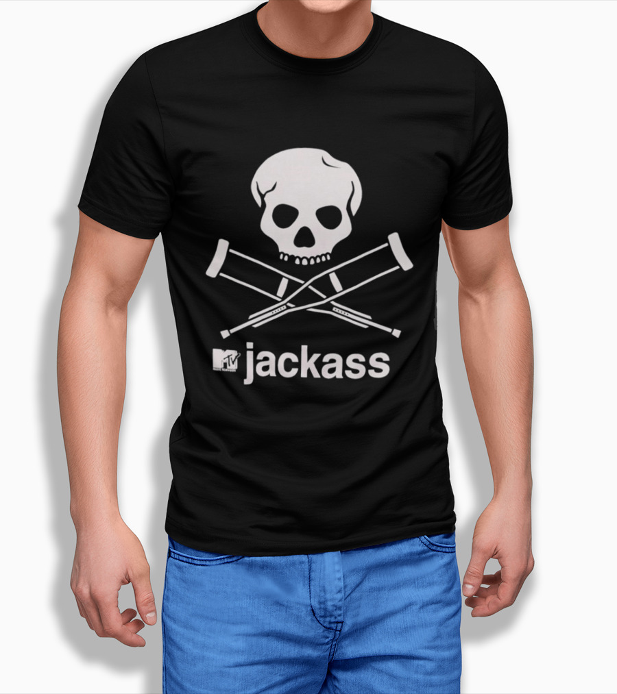Jackass MTV Skull Crutches T-Shirt